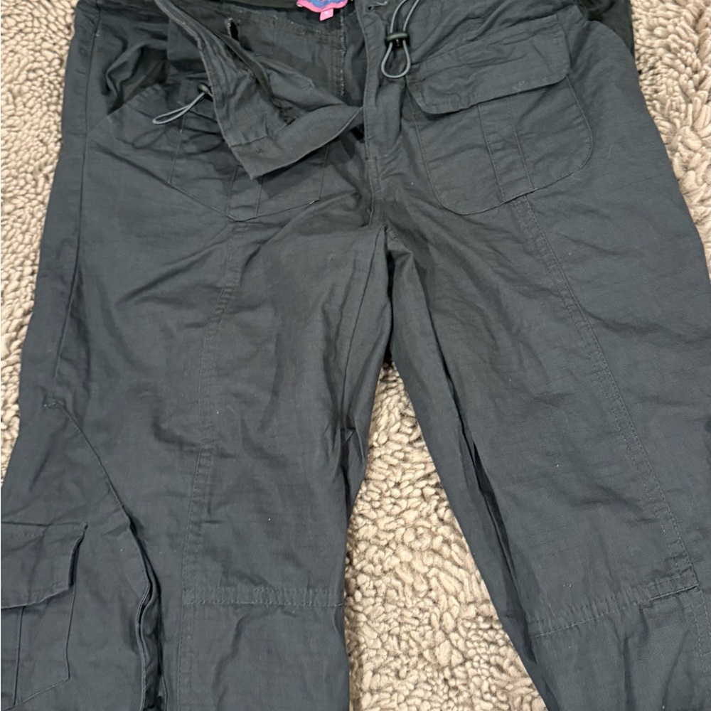 Black/grey edikted Cargo Pants